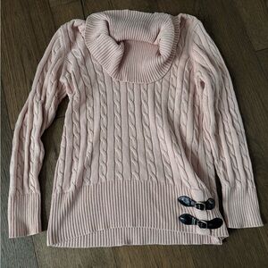 Calvin Klein Women’s Sweater with Leather Bows